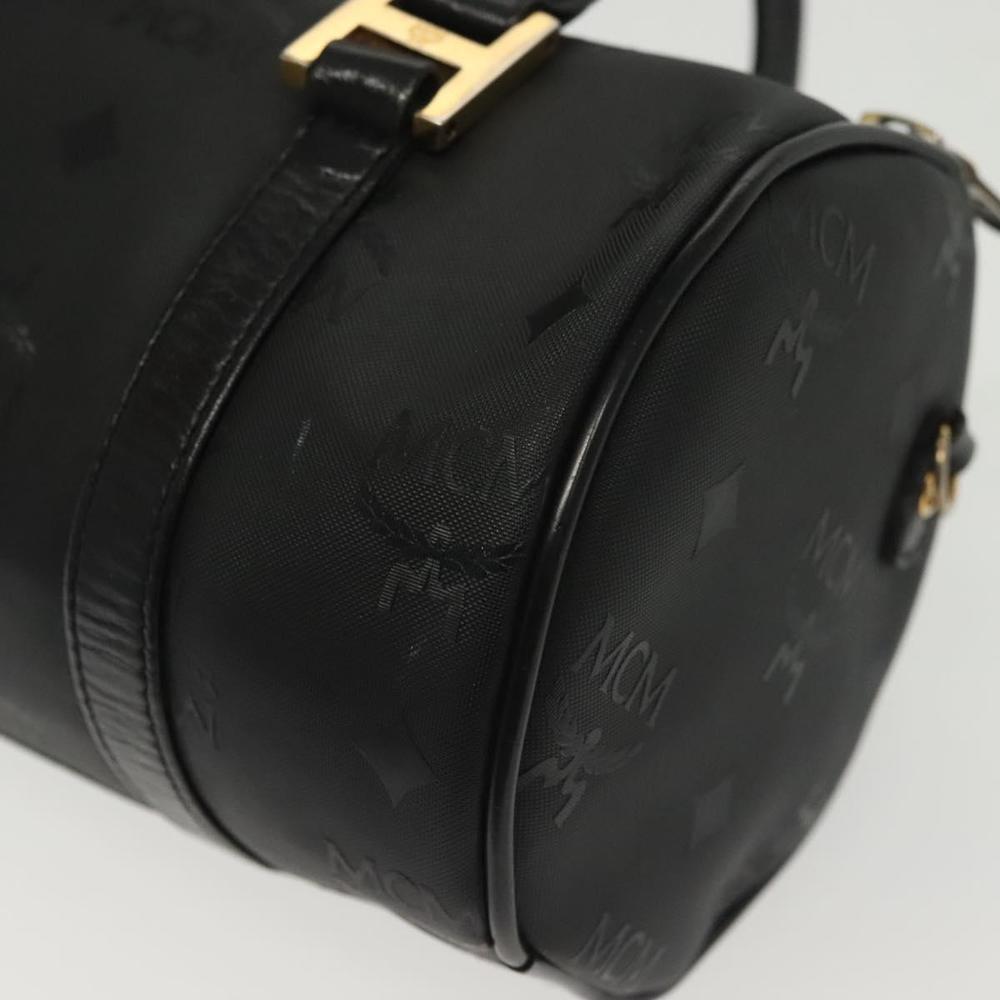 MCM Vicetos Logogram Hand Bag PVC Black Gold Auth bs28959 - Picture 16 of 16